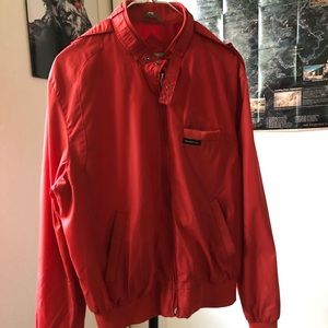 Vintage Members Only Racer Jacket Red (M)